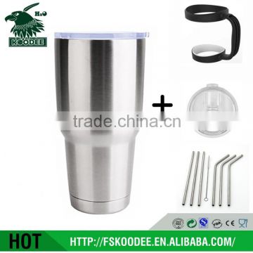 Hot new double wall tumbler insulated 30oz tumblers lids and straws