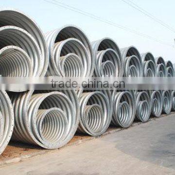 manufacturing half circle galvanized corrugated steel pipe for building materials