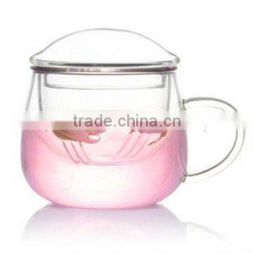 HOT! heat-resistant mouthblown borosilicate glass tea cup