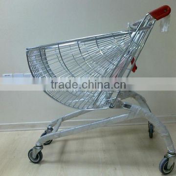 210L european style supermarket shopping cart