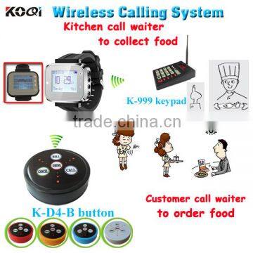 Kitchen Calling Waitress System With Watch With Keypad Call 999 Persons And Durable Call Button Koqi Brand