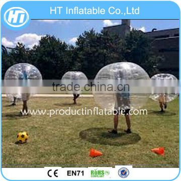 2016 Hot Sale 1.7m Diameter Kids&Adults Inflatable Bumper Ball, 0.8-1mm PVC/TPU Bubble Soccer Ball/Football, Body Zorb Ball