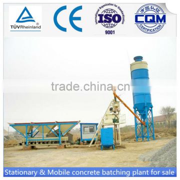 China made 25m3/h stationary HZS25 concrete batch plant