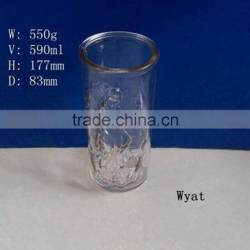 600ml glass candle jar for religion SLJc31