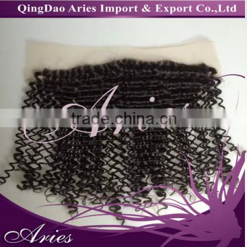 Natural Color Curly Brazilian Natural Wave Virgin Human Hair 13x4 Lace Frontal Celebrate New Year