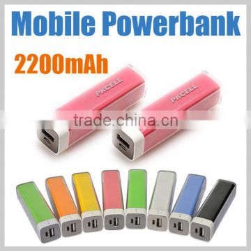 power bank with Micro USB Input port 2200mah made in china