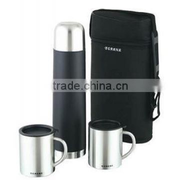 Double wall stainless steel vacuum flask and Mug Set