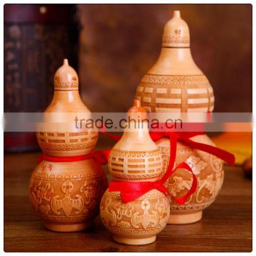 Different size of peach wooden Feng shui Wu Lou-Gourds