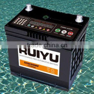 55D26L 12V 60AH sealed lead acid battery