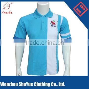 custom color combination polo shirt with embroidery logo