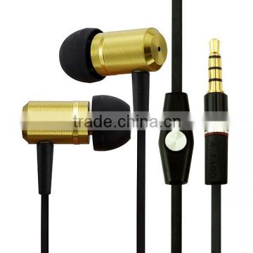Flat cable Earbuds With Mic