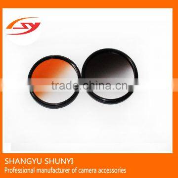 ShunYi Manufacturer 52mm gradual red Filter, camera gradual filter series, graduated camera filter