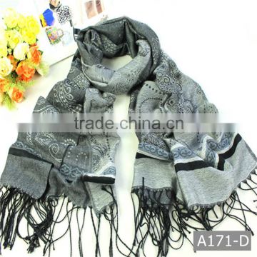 A171 Hot sell delicate multicolor woven scarf for ladies