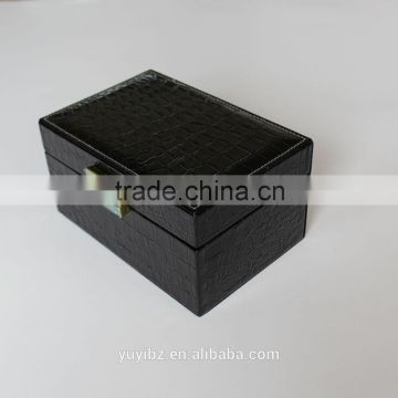 fashion gift packaging case square pu luxury leather box