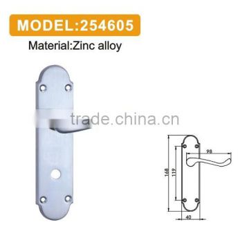 door handle on plate and european standard door handle