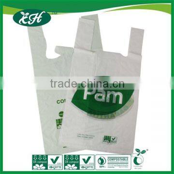 fashion plastic flexiloop fully biodegradable pla carrier bag for shop