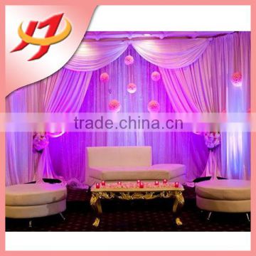 Romantic pink wholesale curtain backdrop wedding decoration