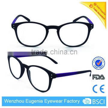 high quality round frame custom logo design optics reading glasses
