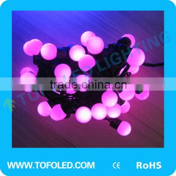 5meters black wire purple LED Globe String Lights for decoration