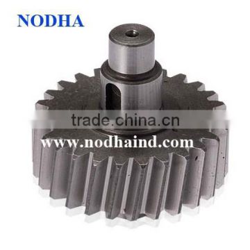 Gear with shaft and spur gear shaft, high quality gear