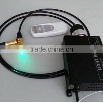 16w 7 emitting color fiber engine with 4 keys RF remote controller