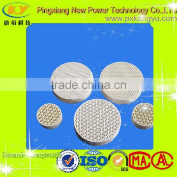 Alumina ceramic honeycomb filter for RTO