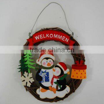 Christmas wooden wreath decoration JA02-11996A
