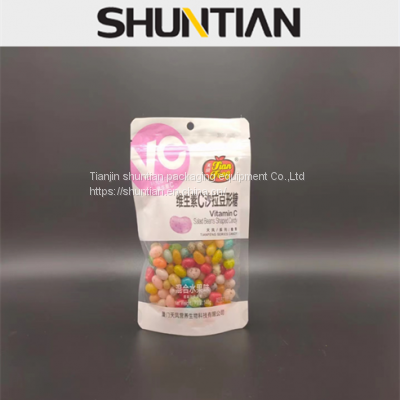candy laminated packaging stand up pouch bags with resealable zipper