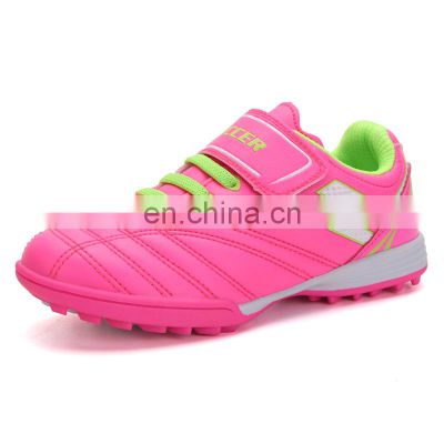 2021 New Breathable Football Shoes Male Nail Children Net Cloth Net Velcro Training Shoes