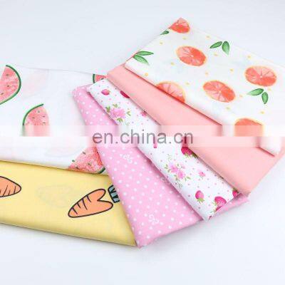children cartoon strawberry watermelon lemon fruit print fabric children's bed pure cotton printed fabric