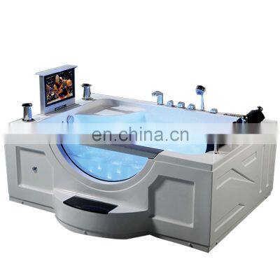 2 person hydromassage with tv luxury massage bathtub