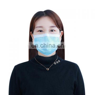 Disposable Face Hospital Protective Nonwoven 3ply Disposable Face Mask EarLoop