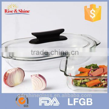 Factory price Customized antique microwave safe quartz glass plate