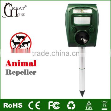 GH-501 Alarm and led flashing solar power outdoor pest control product bird removal