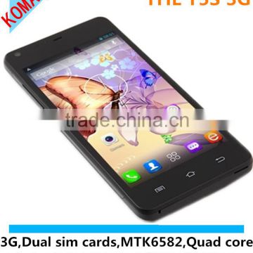 KOMAY THL T5s mobile phone MTK6582WM Quad Core 1.3Ghz Dual sim card 8MP 3G smartphone 4.7 QHD screen