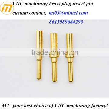 custom precision CNC machining spring loaded test pin
