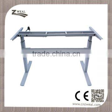 Durable steel manual height adjustable desk frame