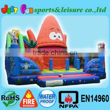 Combination Castle inflatable, super spongebob inflatable Carnival Game