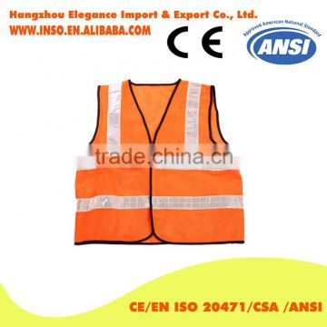 Reflective Working Safety Vest Crystal Reflective Tape ANSI/ISEA CLASS 2