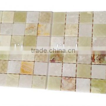 Green Onyx Mosaic Square Chips