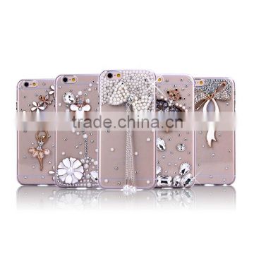 2016 hot-selling handmade diamond pc case for iphone 6/6S