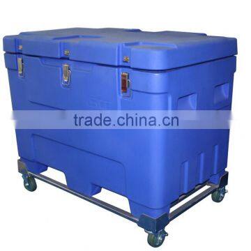 Roto-molded Dry ice saving container, plastic dry ice cool box for Outdoor Transportation