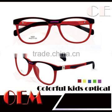 2015 new OEM rubber kids eyewear tr90 optical frame