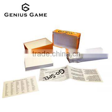 Go spel scrabble plastic tile game