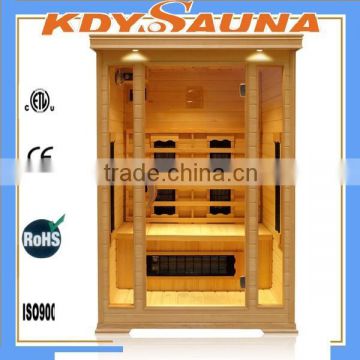 cheap wooden infrared sauna equipment for 2 people