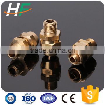 Factory supply customed tee fitting brass in material CuZn39Pb2