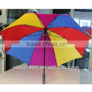 Hot sale rainbow cheap advertising umbrella with sun protection