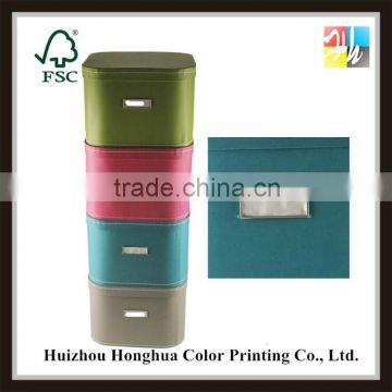 Korean style supplier of packing paper box storage box with lid