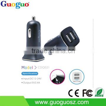 2015 New Promotional Dual USB Car Charger , Universal Micro Car charger for iPhone