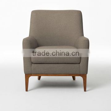 2016 new modern design fabric wooden cheap chair